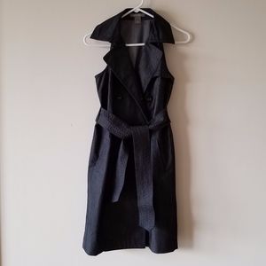 🌿 Ann Taylor Sleeveless Denim Belt Dress